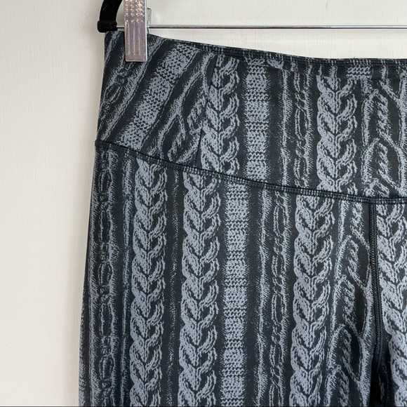 Calia by Carrie Underwood Chain Link Print Leggings Black Grey - Picture 5 of 11